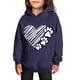 thumbnail image 1 of Sudaderas con capucha para niños y niñas, sudaderas casuales de manga larga, lindas sudaderas de gran tamaño con bolsillo de polar, chaquetas para niñas, 1 of 4