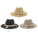 thumbnail image 2 of Minnieouse Sombrero de vaquero de paja para hombre y mujer, gorras de playa, parasol Natural, Protector de cabeza, sombreros de protección solar de ala Sombreros Rosa claro Minnieouse AP012362-03, 2 of 6