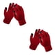 thumbnail image 2 of Minnieouse Guantes Pantalla Táctil Manopla Cálida Unisex Mujer Guantes Invierno Manoplas Punto Rojo 2piezas Minnieouse CBP032112, 2 of 6