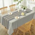 thumbnail image 3 of Mizhona Gray Tablecloth Rectangle,Boho Geometric Table Cloth for Kitchen Dinner Decor,60"x102", 3 of 5