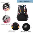 thumbnail image 4 of FORMRS School Backpack 17" Student Travel Bag with Laptop Compartment, White Checkered Pattern, 4 of 7