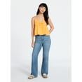 thumbnail image 2 of No Boundaries High Rise Baggy Wide Leg Jeans, 32" Inseam, Women's and Women's Plus XXS-4X, 2 of 5