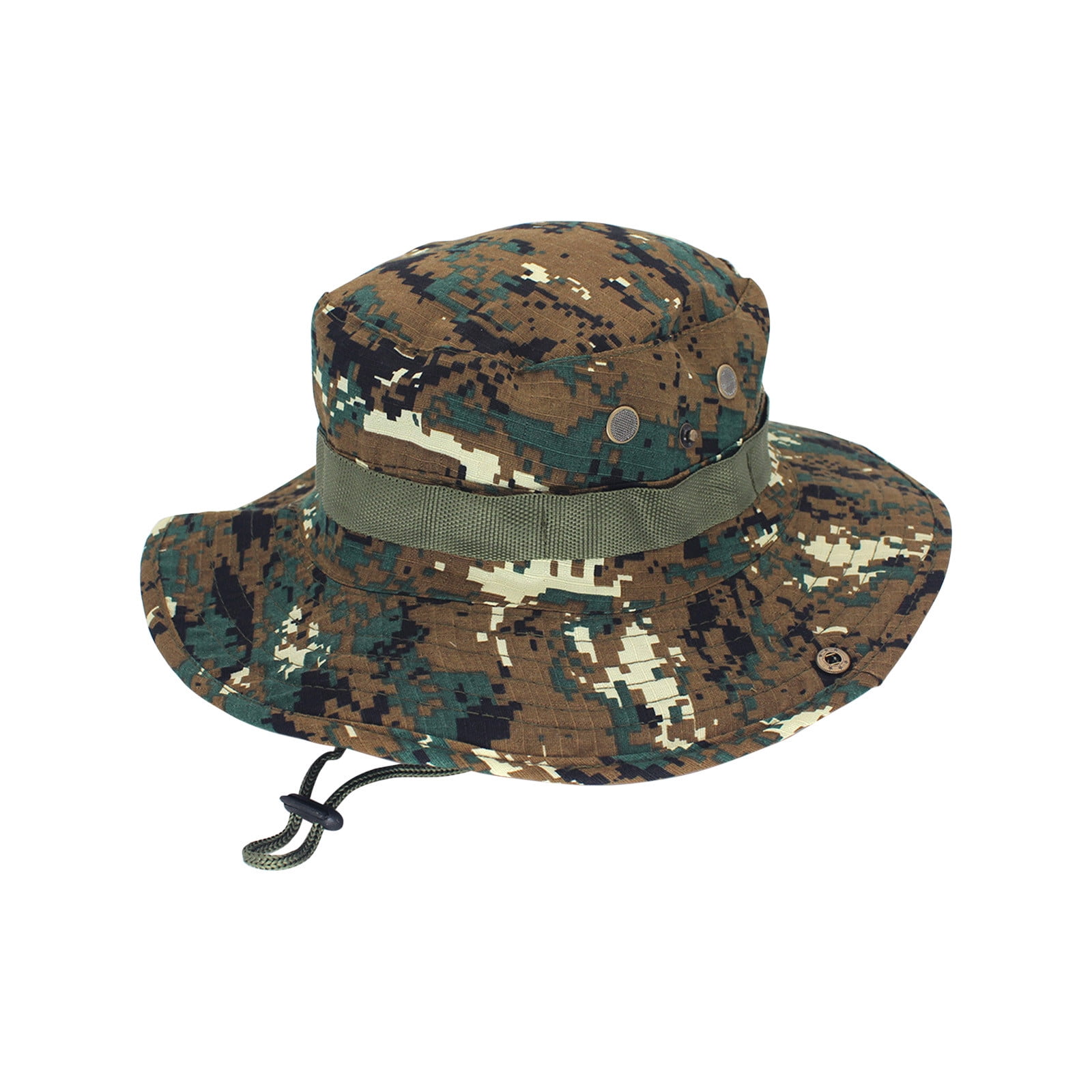 Unisex Casual Sun Hat Men Wide Full Brim Camouflage Mesh Design Fishing Cap 1PC Fashion New Hot