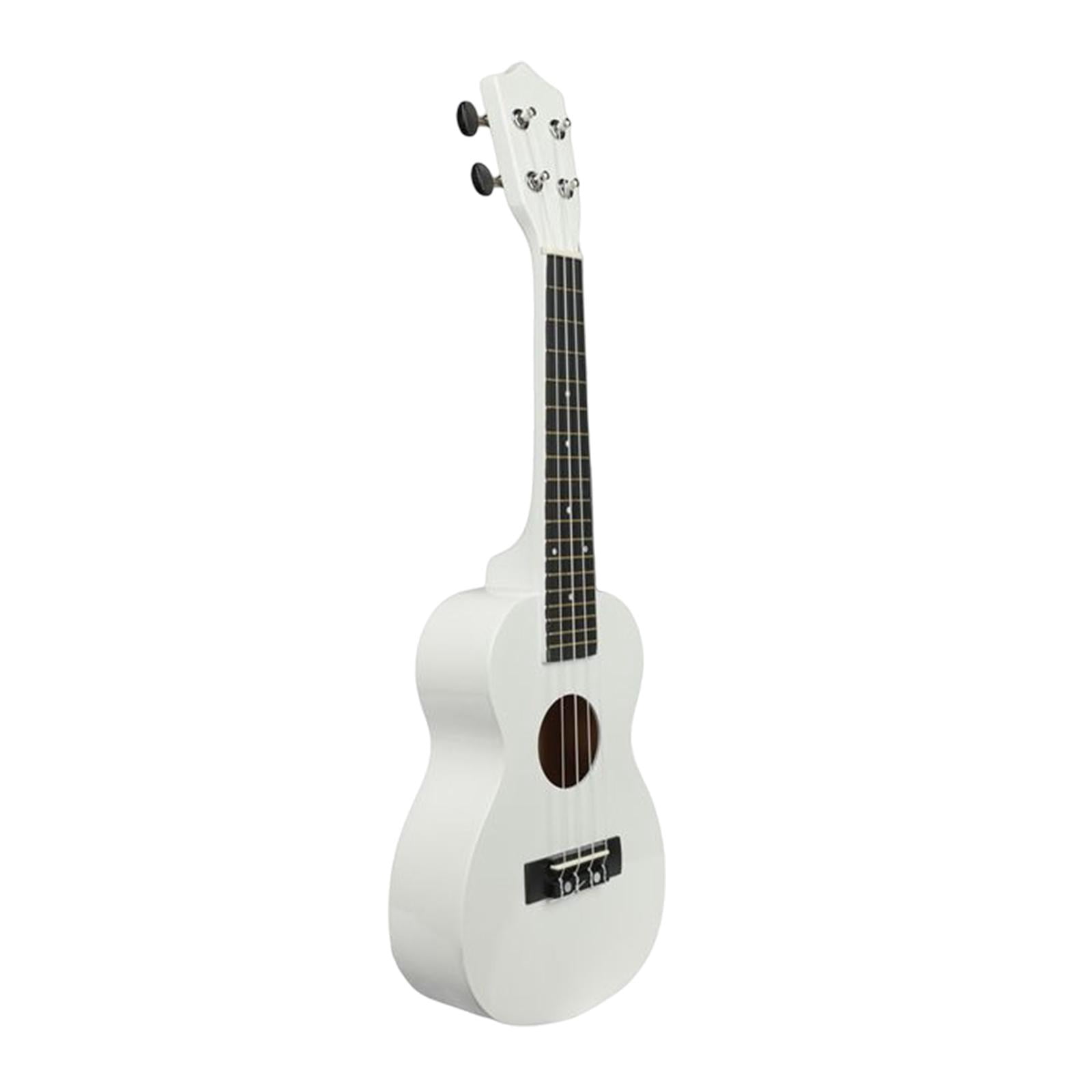 LeeQinersw 23 Inch Ukulele Guitar Toy 4 Strings Portable Musical Instrument for Adults Boys White