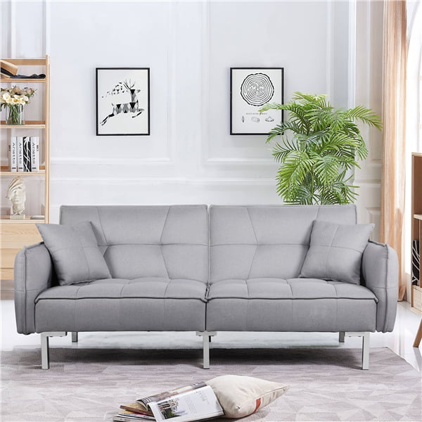 Yaheetech Convertible Sofa Couch Bed, Couch Like Bed Frame