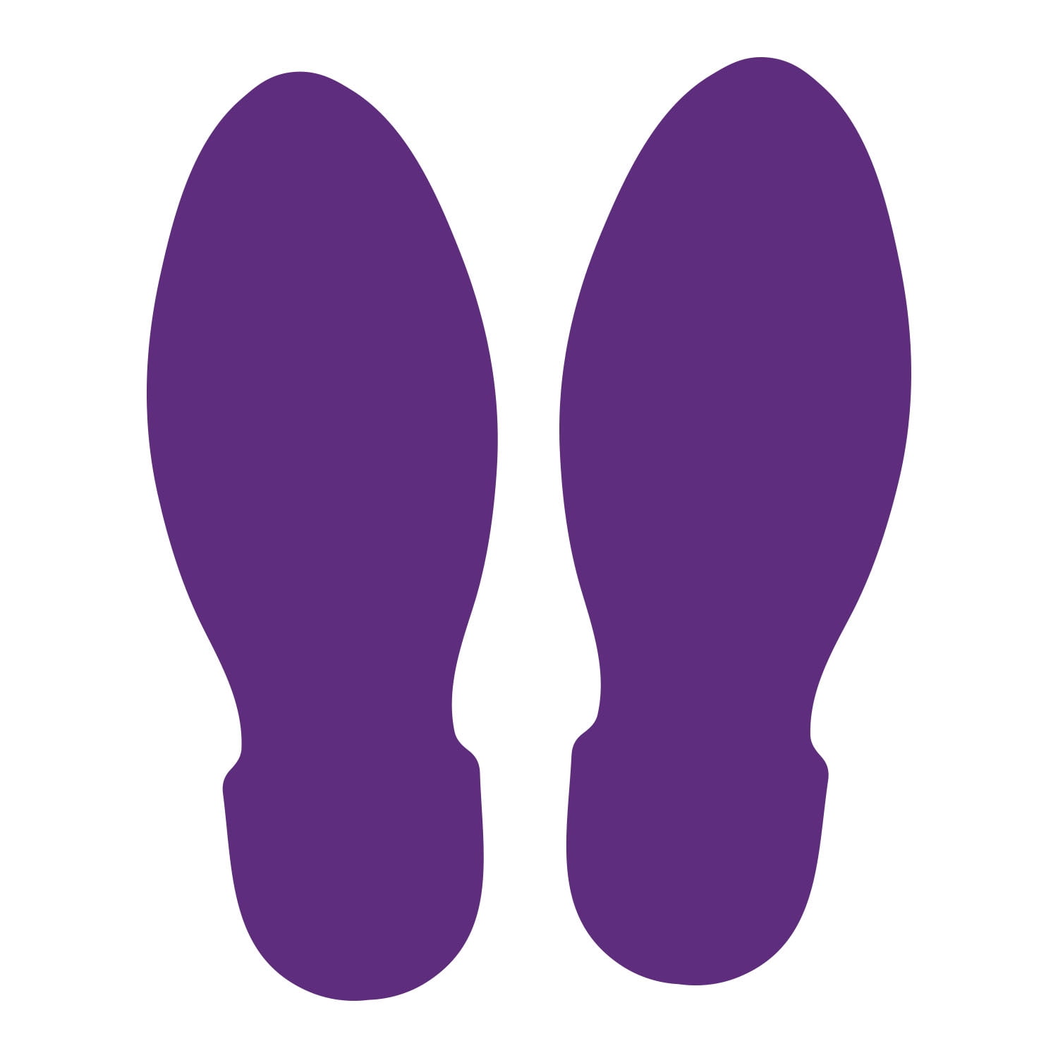 LiteMark 9 Inch Purple Unifoot Footprint Decal Stickers for Floors and ...