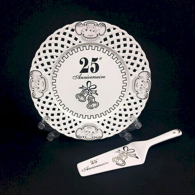 Unbranded 25E Anniversaire Assiette Cuisine Décoration Maison