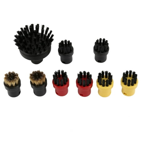 

for SC1 SC2 SC3 SC4 (1 Large 8 Small) Round Brush Cleaning Brush for Household Steam Cleaner Cleaning Nozzle