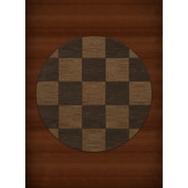 Dalyn Dover Area Rug DV15 Dv15 Caramel Checkered Boxes 4' x 4' Round