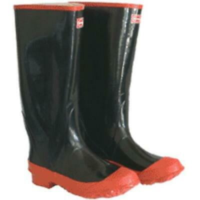 Image of 1PK Boss 2KP5221-08 Rubber Knee Boot Oversock Size 8 Black/Red