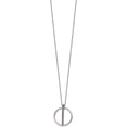 thumbnail image 2 of Stainless Steel Polished Purple Preciosa Crystal w/2in ext. Necklace - 16" Chain, 2 of 5