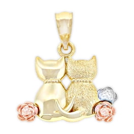 Charm America 14K Solid Gold Initial Letter N Charm - Made In USA, Polished Finish, Gift Box Included