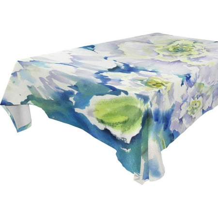 

POPCreation Peony Watercolor Tablecloth 60x104 inches