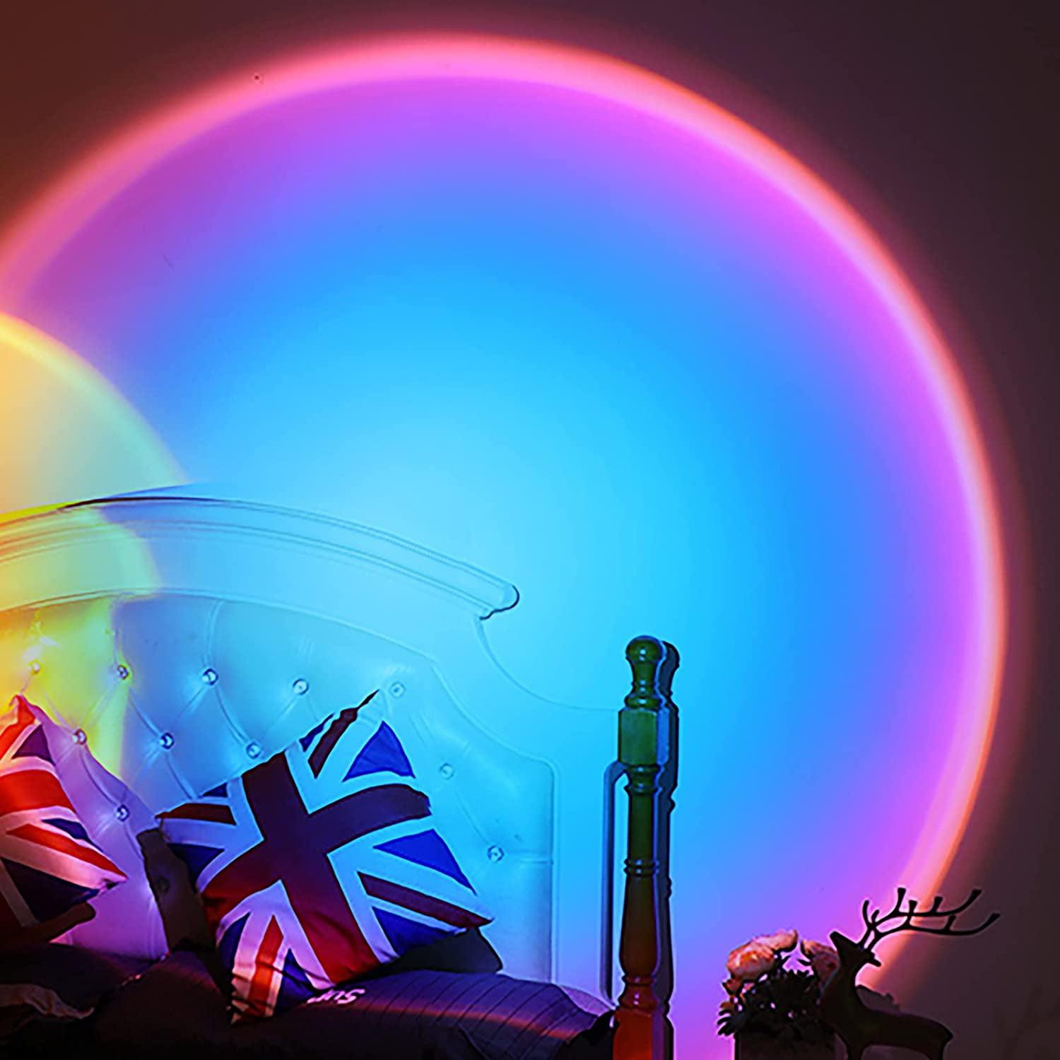 X-CHENG Sunset Projection Lamp,180 Degree Rotation Rainbow
