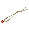 thumbnail image 3 of Pulsera con colgante de corazón de oro, exquisita y elegante pulsera personalizada de acero de titanio para mujer, 3 of 15