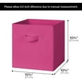thumbnail image 3 of GRANNY SAYS Storage Cube Organizer, 11 Inch Cube Storage Bins, Fabric Storage Bins for Cube Shelf & Closet, 6-Pack, Pink Gradient, 3 of 8