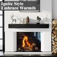 thumbnail image 6 of Woodty 60" x 5" Pine Wood Farmhouse Fireplace Mantel Shelf, 6 of 7