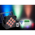 thumbnail image 2 of 6) Rockville BEST PAR 60 Rechargeable Par Can Wash Lights wWireless DMX+RGBWA+UV, 2 of 10