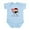 Sky Blue, variant on CafePress - Ninja Baby Onesie - Baby Light Bodysuit, Size Newborn - 24 Months