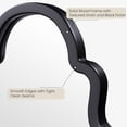 thumbnail image 3 of 24"x40" Black Arched Mirror for Bathroom Vanity, Matte Black Wood Frame Wall Mirror for Fireplace Mantel, Modern Farmhouse Industrial Decor for Entryway, Large Arch, 3 of 8