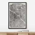 thumbnail image 5 of IDEA4WALL Framed Canvas Wall Art Minimal Black Gray Distressed Wood Tree Rings Retro Art Rustic Duotone Abstract Print Relax/Calm for Living Room, Bedroom, Office - Black 16"x24", 5 of 5