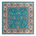 thumbnail image 3 of Unique Loom Medina Collection Area Rug - Hijaz (7' 10" Square Arctic Aqua Blue/Black), 3 of 7