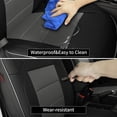 thumbnail image 5 of EKR Custom Fit Gladiator Seat Covers for 2020-2025 Jeep Gladiator (Manual Driver Seats & Rear W/NO Armrest)-Full set Waterproof Faux Leather Seat Cover for Truck (Black/Gray), 5 of 9