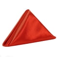 thumbnail image 2 of Your Chair Covers - 10 Pack, Red 20 Inch Satin Cloth Napkins for Restaurants, Weddings, Dinner or Birthdays Parties, 2 of 2
