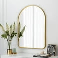 thumbnail image 3 of Arched Bathroom Wall-mounted Mirror 36x24-right angle - Black, 3 of 5
