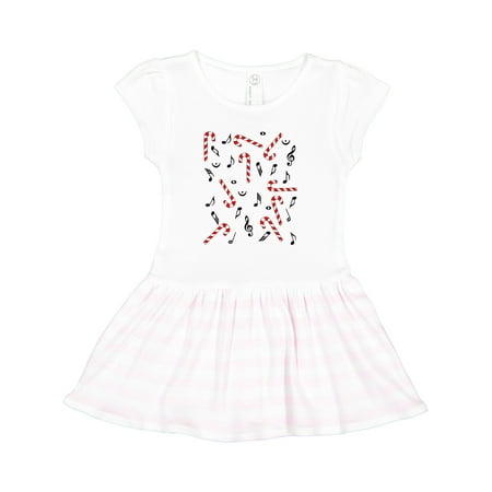 

Inktastic Candy Canes and Music Notes Gift Toddler Girl Dress
