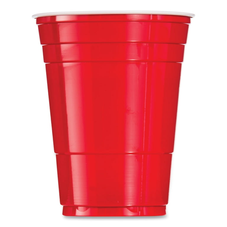 SOLO Party Plastic Cold Drink Cups, 16 oz, Red, 288/Carton SOLO Party Plastic Cold Drink Cups, 16 oz, Red, 288/Carton