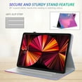 thumbnail image 2 of Case for iPad Pro 12.9 2021 5th/4th/3rd Generation, PU Leather Adjustable Stand Auto Wake/Sleep Smart Case for iPad Pro 12.9 inch Case 2021/2020/2018 (5th & 4th & 3rd Gen),E, 2 of 7