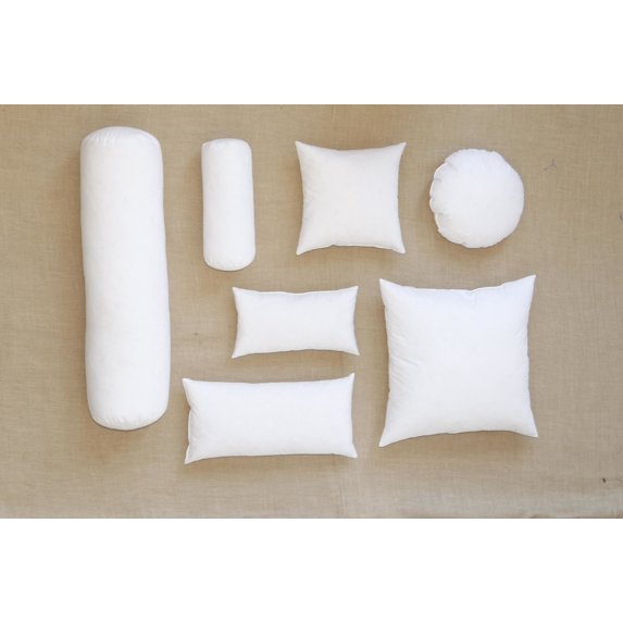 Stocked Pillow Insert Forms - 10/90 White Goose Down & Feathers