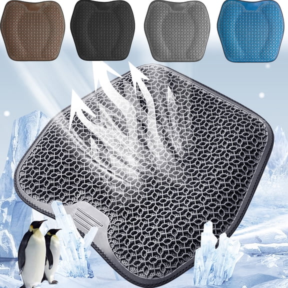 Car Seat Cover Ventilation Cooling Car Seat Cushion Front Seat Protector Seat Covers Cushion Pad Ice Silk Breathable,Suitable For Summer Sedan Pickup Truck Minivan Car Seat Cover