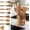 Cylinder, variant on 9 Pcs Acacia Wooden Kitchen Utensils Set with 4 Compartments, 360° Rotating Cooking Utensil Holder,and Cooking Spoons Spatulas for Nonstick Cookware Countertop,Farmhouse Style for Home Cooking