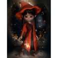thumbnail image 2 of Cuadros Decorativos Muñeca de dibujos animados de Halloween Kit de pintura de diamante DIY Taladro redondo completo 30x40cm (A5606) Tmvgtek embutido en tela, 2 of 8