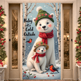 thumbnail image 4 of Cartoon Polar Bear Winter Banner Snowflakes Ice Skating Holiday Let it Snow for Winter Party Christmas Event Seasonal Decoration, 4 of 9
