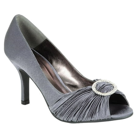

Lunar Womens Sienna Diamante Court Shoes