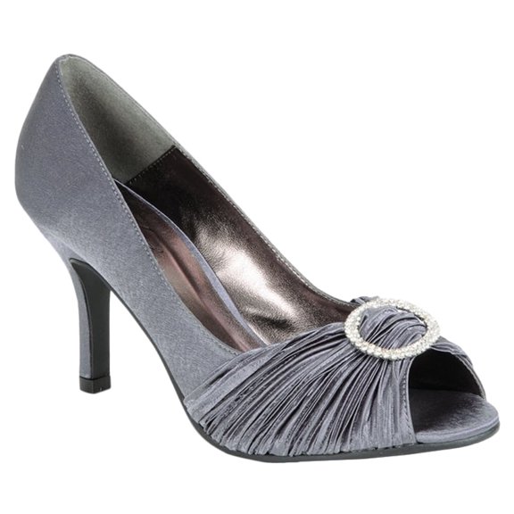 Lunar Womens Sienna Diamante Court Shoes