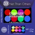 thumbnail image 2 of Paleta de pintura facial y corporal CCBeauty UV Glow 8 Neon con pinceles, 2 of 7