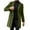 Green, variant on Jiyugala Men's Casual Jackets Slim Winter Coat Lapel Collar Long Sleeve Padded Leather Jacket Vintage Thicken Coat Sheepskin Jacket Casual Jackets for Men