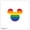 Unframed Version, variant on Gallery Pops Disney Mickey Mouse - Mouse Ears Pride Wall Art, Unframed Version, 12" x 12"