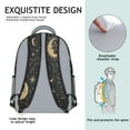 thumbnail image 5 of Witchy Celestial Backpack for – Gothic Moon, Stars & Astrology Print with Spiritual and Cosmic Starry Night Design, 5 of 6