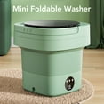 thumbnail image 4 of Mini Lavadora Portátil Del Cubo, Mini Lavadora Plegable Plástica Del Sistema De Drenaje Verde Para El Hogar, 4 of 7