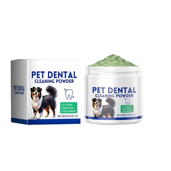 QARUN 2026 New Dog Teeth Cleaning Powder, Natural Probiotic Blend - Chemical-Free, Reduces Plaque, and Supports Overall Oral Health