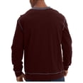 thumbnail image 7 of UAMVSH Mens Henley Long Sleeve Shirts Trendy Fall Lightweight Sweatshirts Casual Solid Color V Neck Slim Fit Pullover Tops(X-Large,Wine), 7 of 7