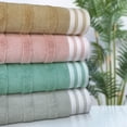 thumbnail image 2 of Kathy Ireland 12-Piece Jacquard Stripe Kyoto Towel Set - Coral, 2 of 4