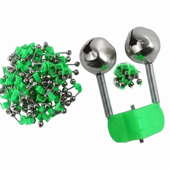 70 Pcs Extra Loud Dual Alert Fishing Rod Alarm Bells, Clip-On Bells for Sea Fishing Rods