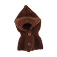 thumbnail image 1 of Orejeras para perros, gorros tejidos para perros, accesorios para la cabeza de Cosplay, calentador de cuello y orejas Marrón, 1 of 8