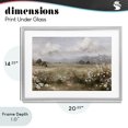 thumbnail image 4 of Stupell Industries Traditional Daisy Clusters in Field Gray Framed Print Under Glass, 20 x 14, by Jacky Ngan, 4 of 8